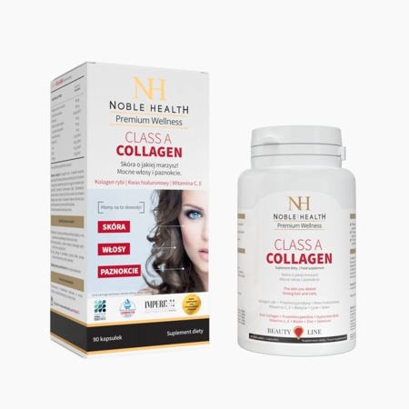 NOBLE HEALTH Premium Wellness Class A Collagen 90 tabletek