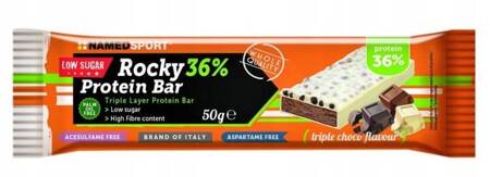 Namedsport Rocky 36 % Protein Bar Baton wysokobiałkowy potrójnie czekoladowy 50 g