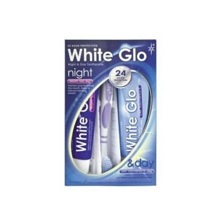 Night & Day Whitening Toothpaste zestaw pasta do zębów 65ml + żel na noc 65ml + szczoteczka do zębów