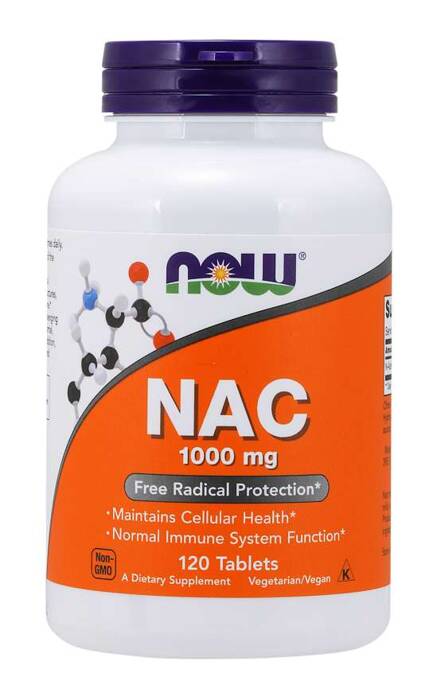 Now Foods NAC 1000mg 120 tabletek wegańskich