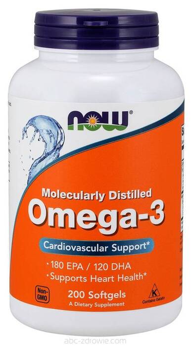 Now Foods Omega-3 1000 mg 200 kapsułek miękkich