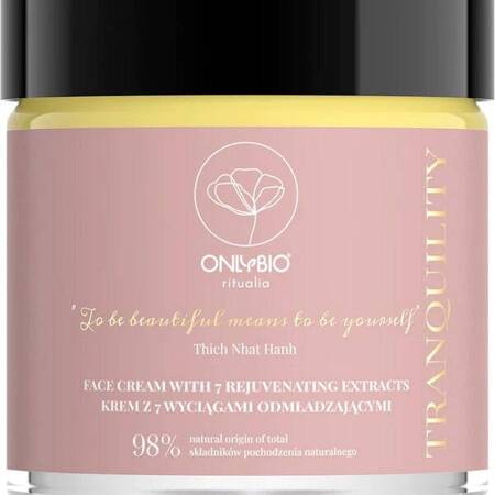 ONLYBIO Ritualia Tranquility Face Cream With 7 Rejuvenating Extracts 50ml