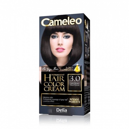 Omega Permanent Hair Color Cream trwale koloryzująca farba do włosów 3.0 Dark Brown