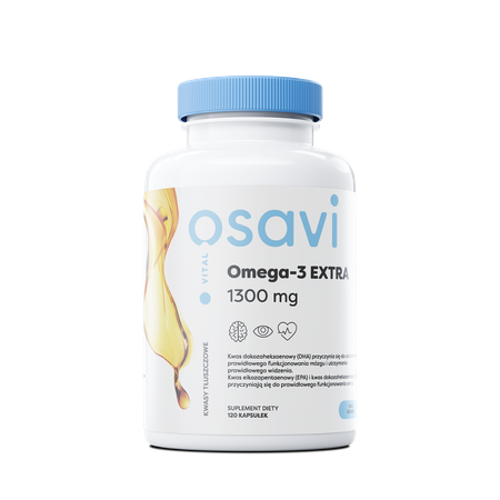 Osavi Omega-3 EXTRA 1300 mg 120 kapsułek o smaku cytrynowym