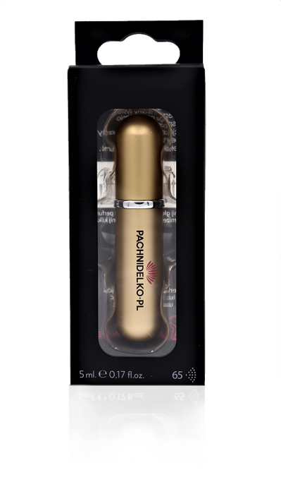 Pachnidelko Atomizer podróżny do perfum - perfumetka złota 5ml