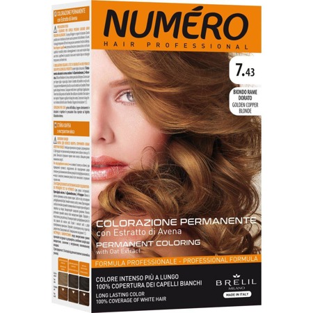 Permanent Coloring farba do włosów 7.43 Golden Copper Blonde 140ml