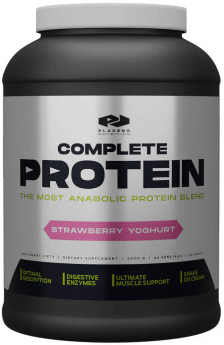 Placebo Nutrition Complete Protein Strawberry Yoghurt 2000g