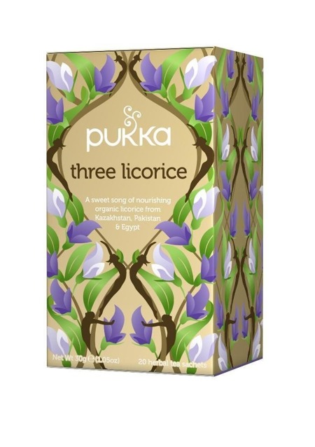 Pukka Three Licorice organiczna herbatka lukrecjowa 20 torebek