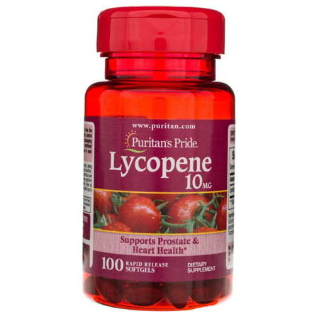 Puritan&#039;s Pride Likopen (Lycopene) 10 mg 100 kapsułek
