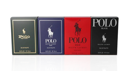 Ralph Lauren World Of Polo Miniature Edt 4x15ml: Polo Red + Polo Blue + Polo + Polo Black