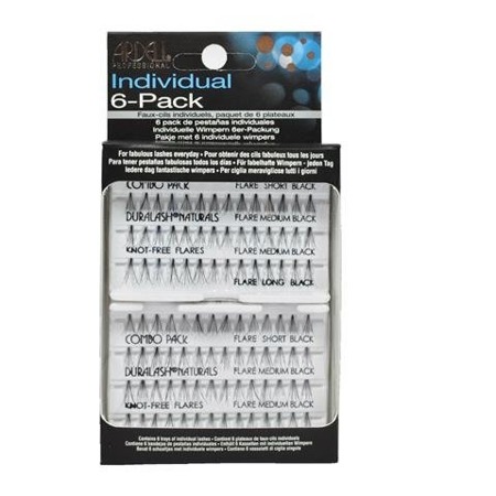 Rzęsy i akcesoria Individual Combo Pack zestaw 56 kępek rzęs Black 6-pack
