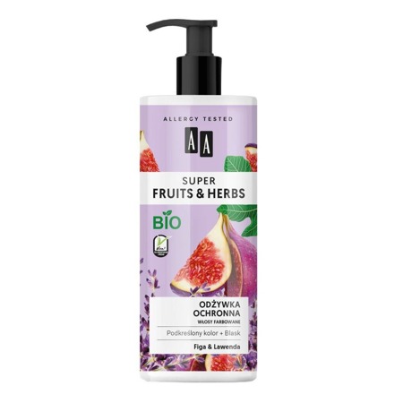 Super Fruits & Herbs odżywka ochronna włosy farbowane Figa & Lawenda 500ml