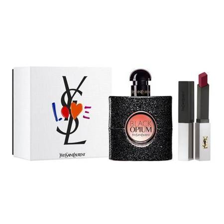 YVES SAINT LAURENT Black Opium Pour Femme EDP 50ml + LIPSTICK 2g